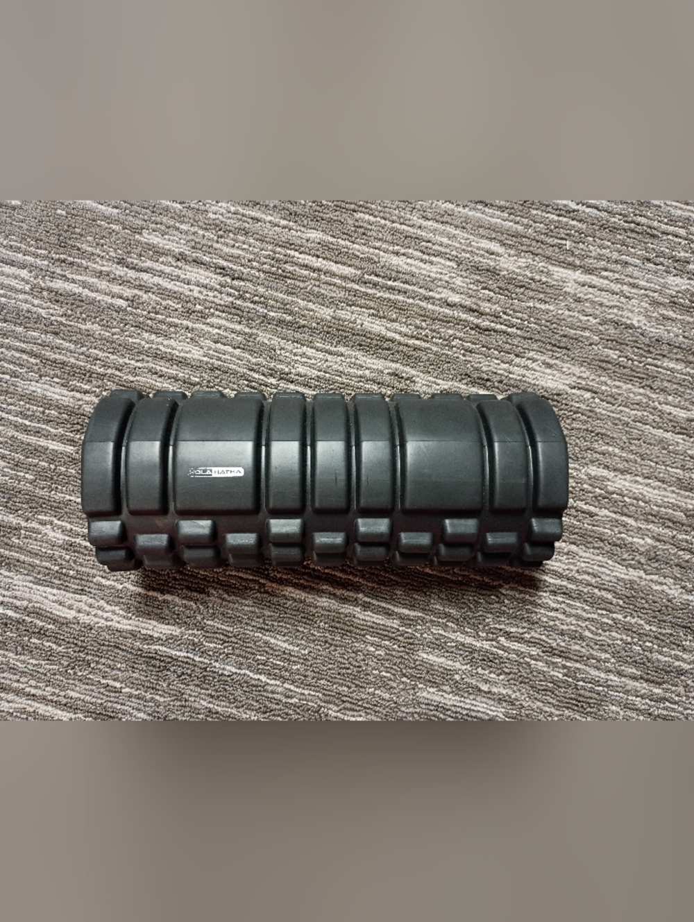 Black Grid Foam Roller for Muscle Recovery